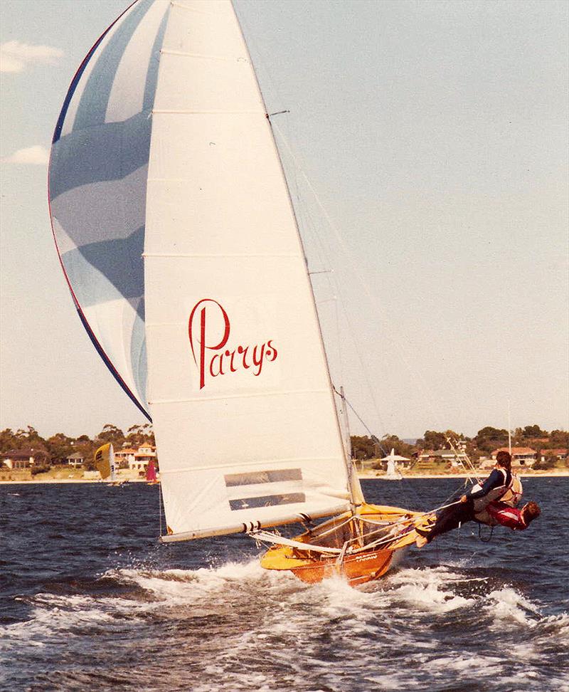 Parrys, on the Swan River, in the 1980s photo copyright Archive taken at Australian 18 Footers League and featuring the 18ft Skiff class