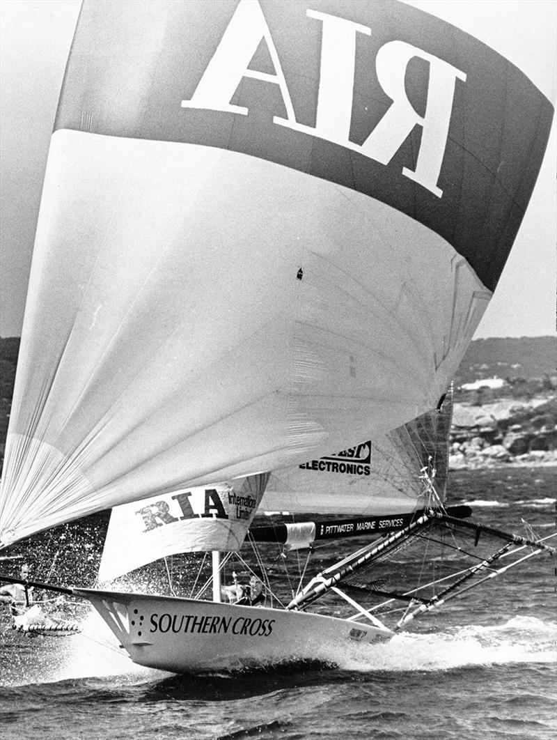 Southern Cross, joint World Champion in 1988  - JJ Giltinan Championship photo copyright Frank Quealey taken at Australian 18 Footers League and featuring the 18ft Skiff class