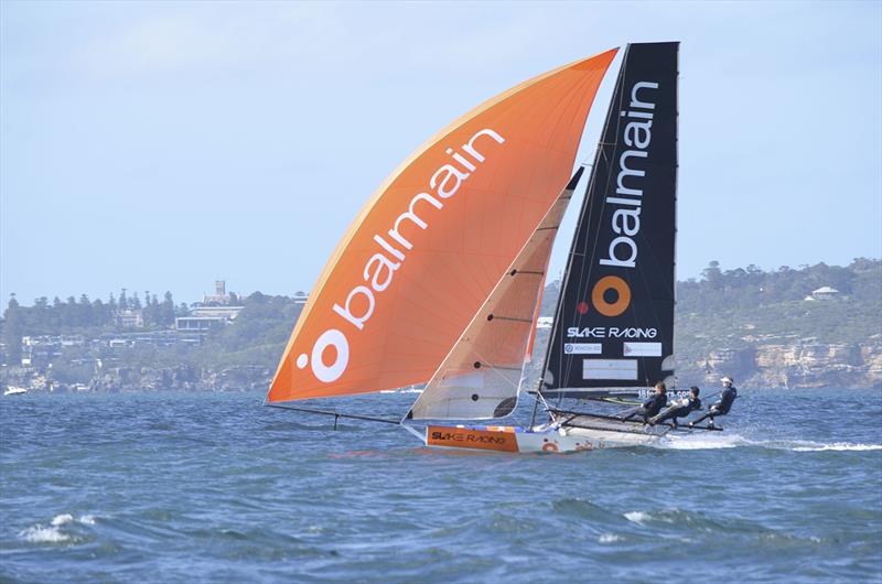 Balmain Slake photo copyright Which-50 Media taken at Australian 18 Footers League and featuring the 18ft Skiff class