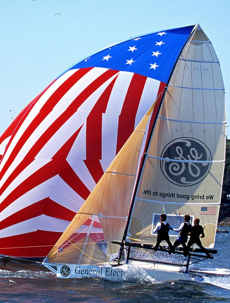 2002 champion GE-US Challenge - JJ Giltinan World 18ft Skiffs Championship  photo copyright Bob Ross taken at Australian 18 Footers League and featuring the 18ft Skiff class