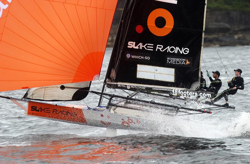 2022 18ft Skiff JJ Giltinan Championship Race 2 photo copyright Frank Quealey taken at Australian 18 Footers League and featuring the 18ft Skiff class