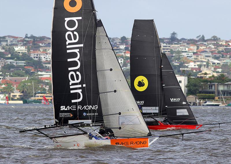 2022 JJ Giltinan 18ft Skiff Championship Race 5 photo copyright Frank Quealey taken at Australian 18 Footers League and featuring the 18ft Skiff class