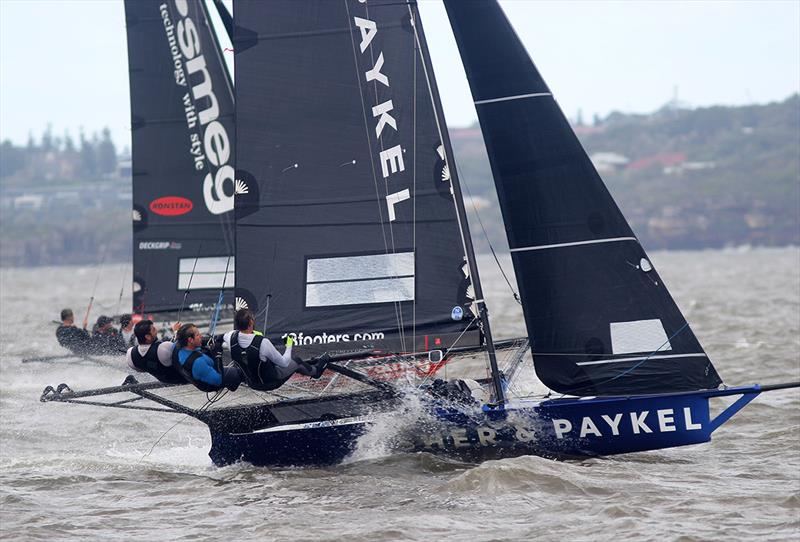 2022 JJ Giltinan 18ft Skiff Championship Race 5 photo copyright Frank Quealey taken at Australian 18 Footers League and featuring the 18ft Skiff class