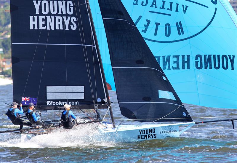 2022 JJ Giltinan 18ft Skiff Championship Race 8 photo copyright Frank Quealey taken at Australian 18 Footers League and featuring the 18ft Skiff class
