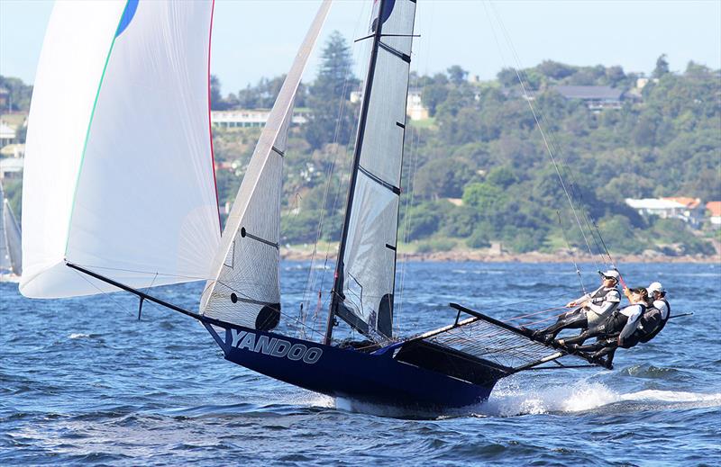 Queen of the Harbour 2022 photo copyright Frank Quealey taken at Australian 18 Footers League and featuring the 18ft Skiff class