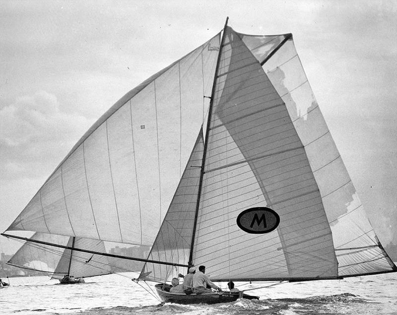 Bill Barnett's champion Myra Too photo copyright Archive taken at Australian 18 Footers League and featuring the 18ft Skiff class