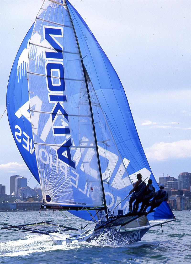 Nokia in Grand Prix Sailing photo copyright Bob Ross taken at Australian 18 Footers League and featuring the 18ft Skiff class