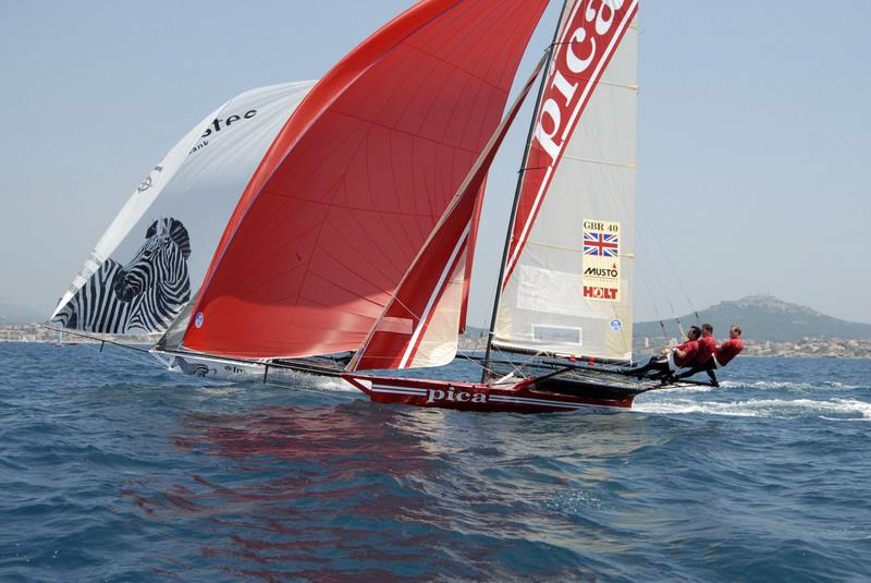 PICA team photo copyright Frank Quealey taken at Australian 18 Footers League and featuring the 18ft Skiff class