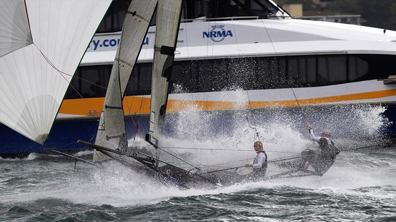 Who else would have the courage to do this at 69-years-old - John 'Woody' Winning - photo © Frank Quealey