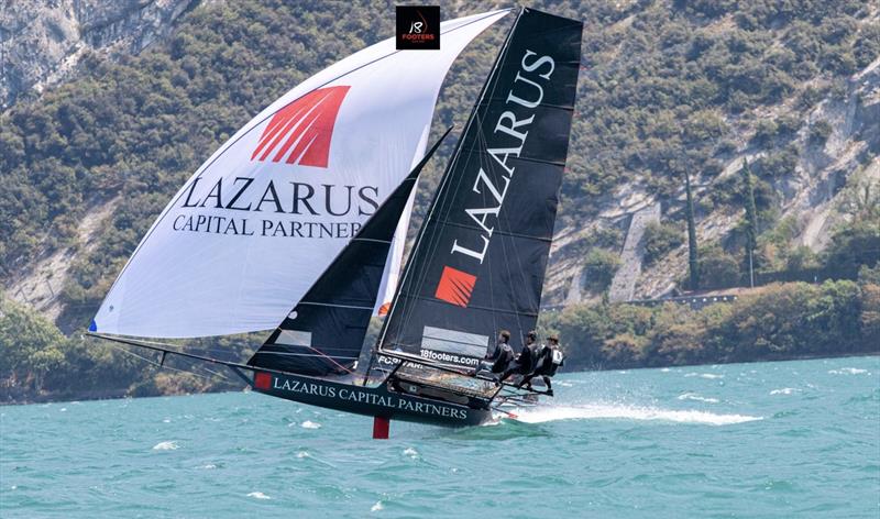 Mark Foy European Championship for 18ft Skiffs on Lake Garda - photo © Elena Giolai