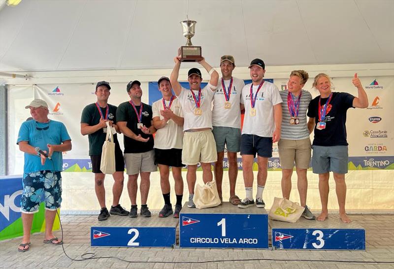 Mark Foy European Championship for 18ft Skiffs on Lake Garda - final day photo copyright Elena Giolai taken at Circolo Vela Arco and featuring the 18ft Skiff class