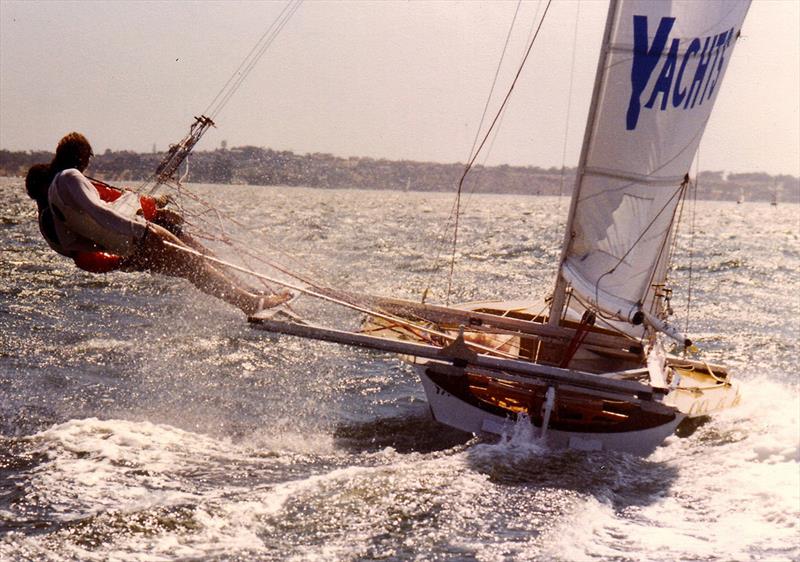 Sliding frame 'wings' introduced on Court Yachts photo copyright Archive taken at Australian 18 Footers League and featuring the 18ft Skiff class