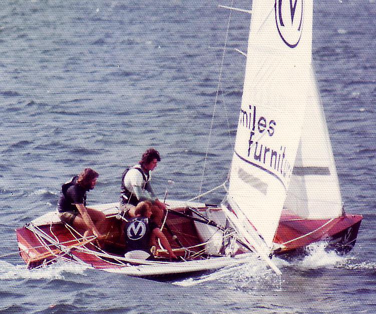 Miles Furniture, (1974-75) with small 'wing' extensions photo copyright Archive taken at Australian 18 Footers League and featuring the 18ft Skiff class