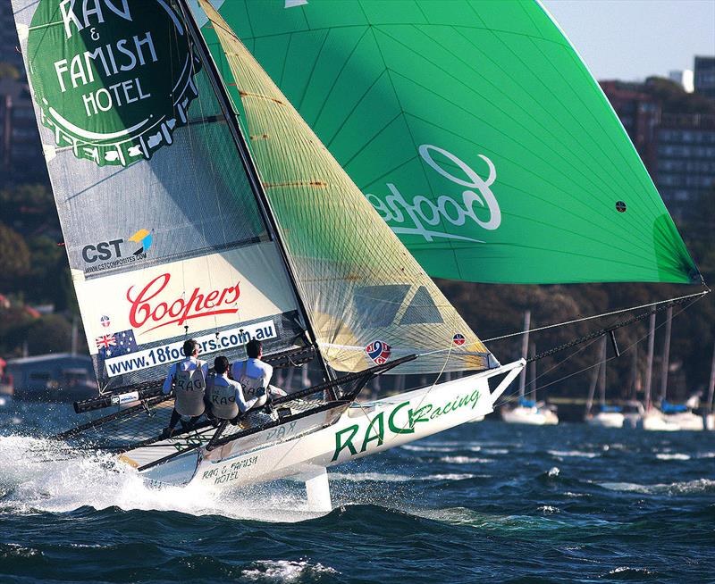 Skipper John Harris shows the style that won him a Giltinan World Championship - photo © Frank Quealey