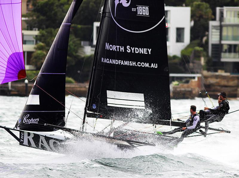 The crew make it look so easy at speed photo copyright Frank Quealey taken at Australian 18 Footers League and featuring the 18ft Skiff class