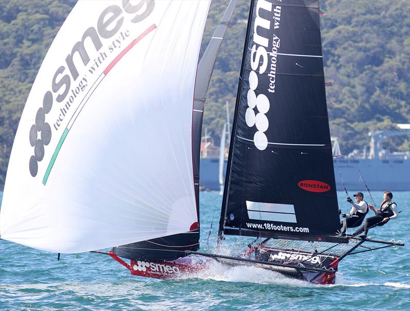 Smeg photo copyright Frank Quealey taken at Australian 18 Footers League and featuring the 18ft Skiff class