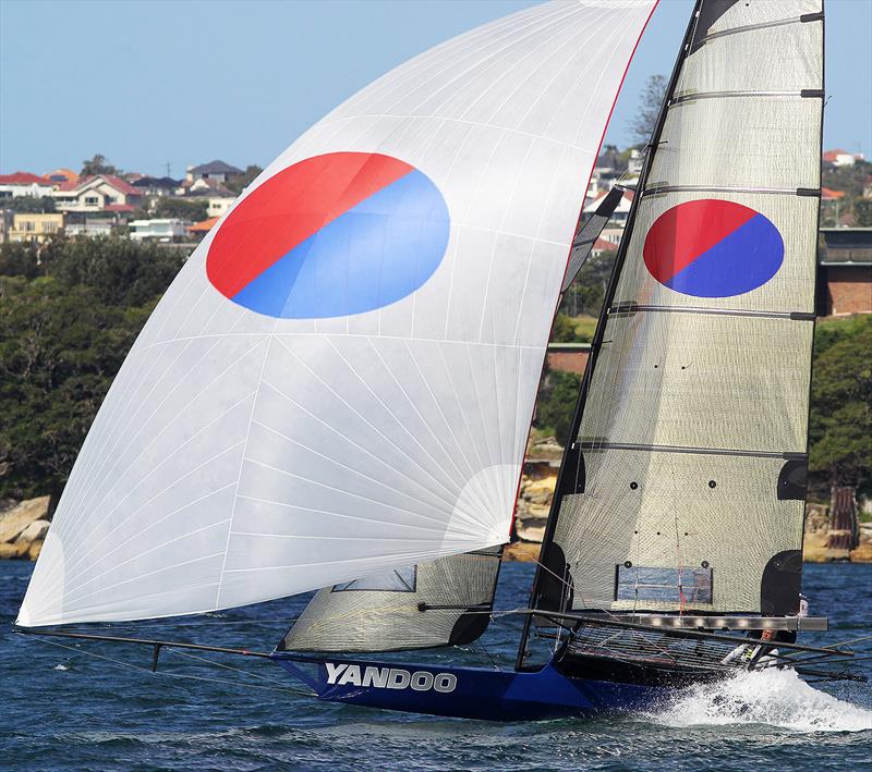 Yandoo photo copyright Frank Quealey taken at Australian 18 Footers League and featuring the 18ft Skiff class