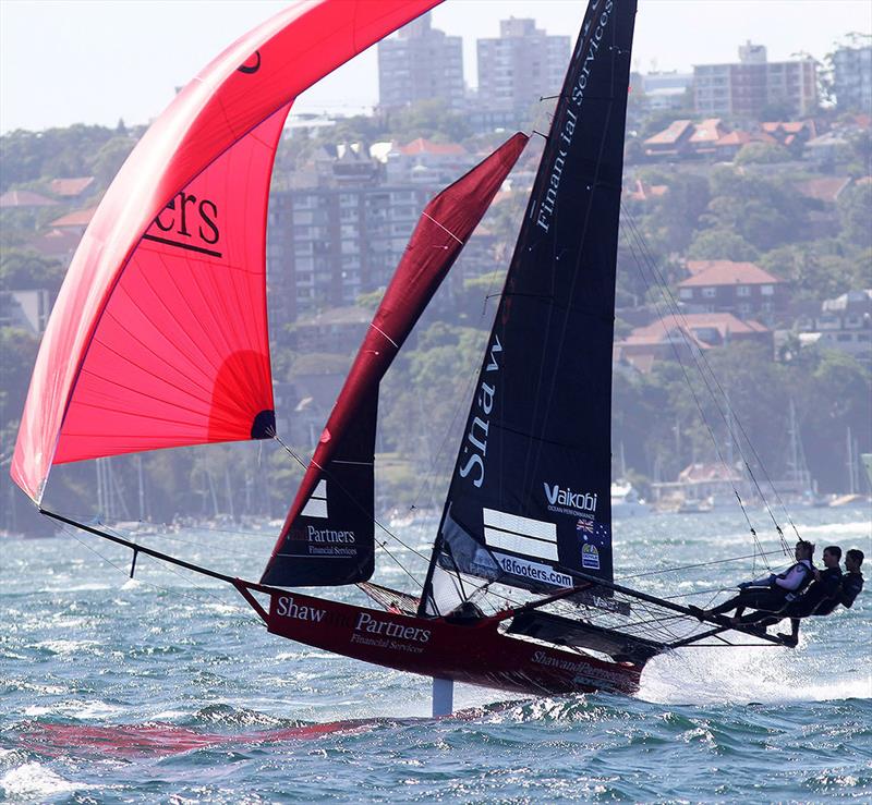 Shaw and Partners during the 2020-21 Australian Championship photo copyright Frank Quealey taken at Australian 18 Footers League and featuring the 18ft Skiff class