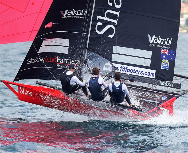 Shaw and Partners during the 2020-21 season photo copyright Frank Quealey taken at Australian 18 Footers League and featuring the 18ft Skiff class