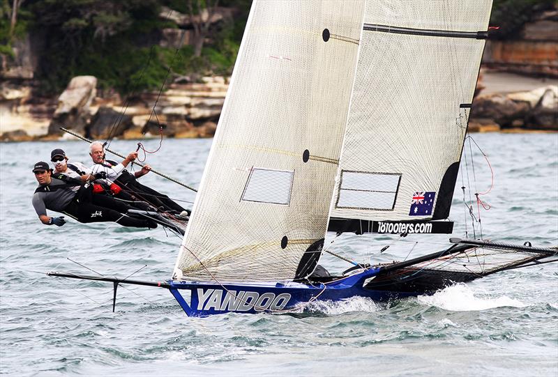 Yandoo's crew show the form which won the Spring Championship photo copyright Frank Quealey taken at Australian 18 Footers League and featuring the 18ft Skiff class