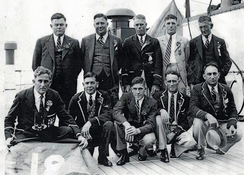 Malvina crew - The Barnett Family photo copyright Archive taken at Australian 18 Footers League and featuring the 18ft Skiff class