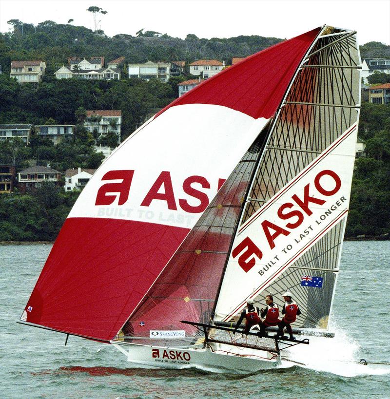 Hugh Stodart's Australian champion Asko Appliances in 2005-06 photo copyright Bob Ross taken at Australian 18 Footers League and featuring the 18ft Skiff class