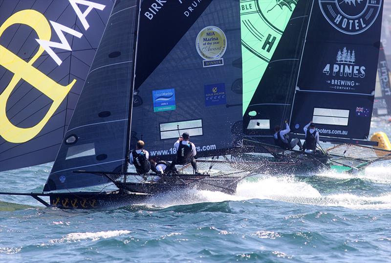 Birkenhead Point Marina and The Oak Double Bay-4 Pines - 18ft Skiff Australian Championship photo copyright Frank Quealey taken at Australian 18 Footers League and featuring the 18ft Skiff class