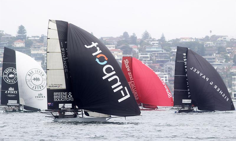 Going home - 18ft Skiff Australian Championship photo copyright Frank Quealey taken at Australian 18 Footers League and featuring the 18ft Skiff class