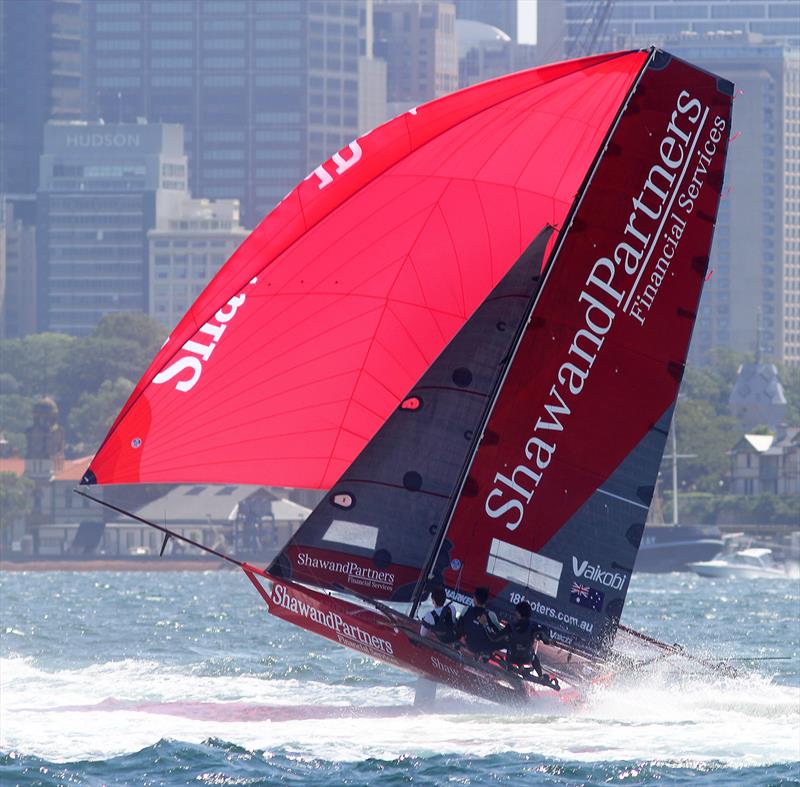 Shaw and Partners photo copyright Frank Quealey taken at Australian 18 Footers League and featuring the 18ft Skiff class