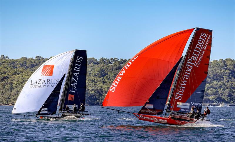 Supercup series photo copyright Frank Quealey taken at Australian 18 Footers League and featuring the 18ft Skiff class