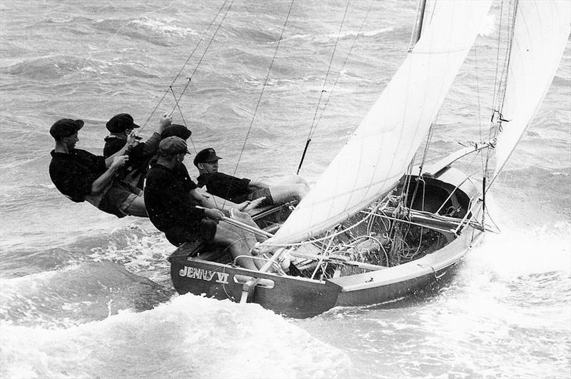 Jenny VI, Queensland's first world 18 footer champion in 1956 photo copyright Archive taken at Australian 18 Footers League and featuring the 18ft Skiff class