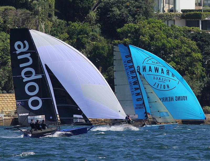 Close racing between the islands - JJ Giltinan 18ft Skiff Championship - photo © Frank Quealey