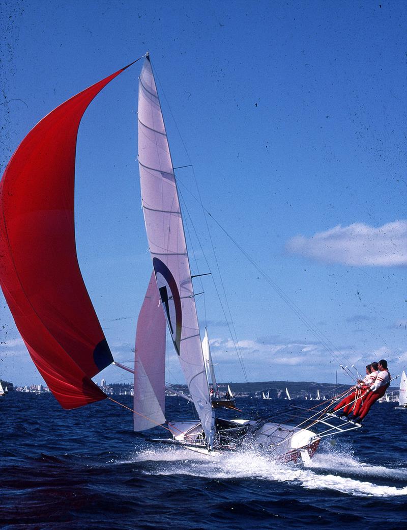 Typical Color 7 spinnaker action on Sydney Harbour - JJ Giltinan Worlds - photo © Bob Ross