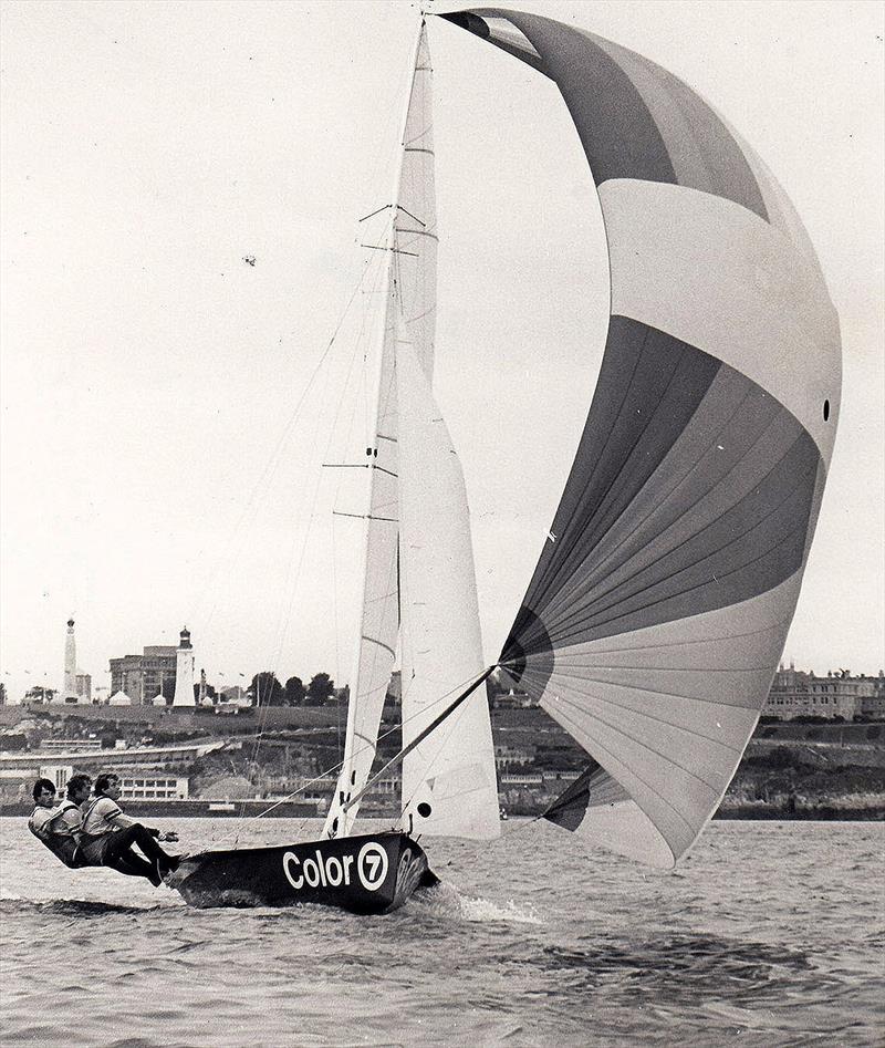 Color 7 at the 1978 Open Worlds at Plymouth photo copyright Archive taken at Australian 18 Footers League and featuring the 18ft Skiff class