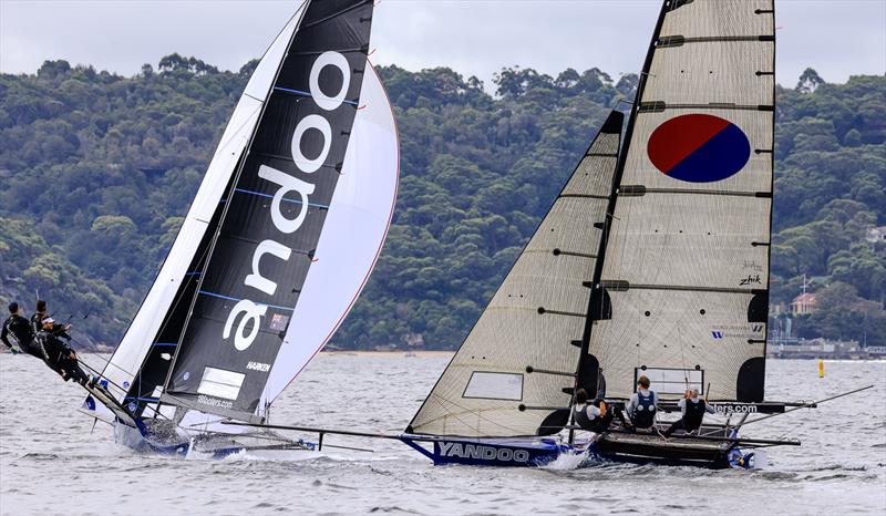 John Winning (Yandoo) and John Winning Jr (Andoo) during the 18ft Skiff 73rd JJ Giltinan Championship Invitation Race - photo © Frank Quealey