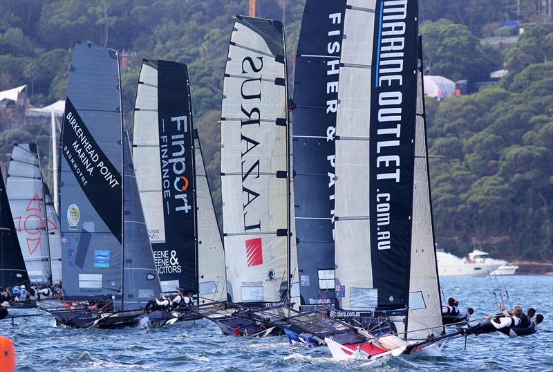 Start of Race 6 on 18ft Skiff 73rd JJ Giltinan Championship Day 4 - photo © Frank Quealey