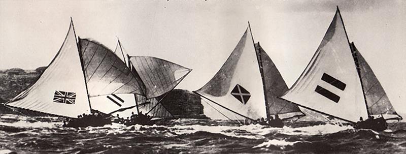 Australia, Mele Bilo Mascotte and HC Press at the 1927 Australian Championship photo copyright Archive taken at Australian 18 Footers League and featuring the 18ft Skiff class