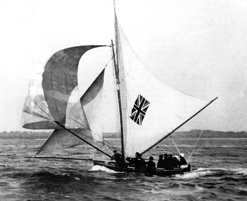 Australian II, 1907 at Perth photo copyright Perth Flying Squadron Collection taken at Australian 18 Footers League and featuring the 18ft Skiff class