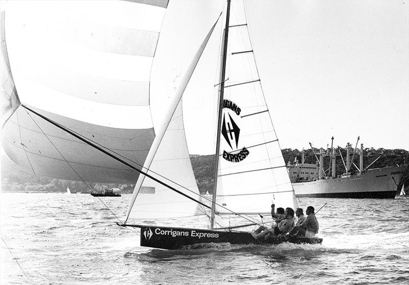 Corrigans Express, 4-handed in the early 1970s photo copyright Archive taken at Australian 18 Footers League and featuring the 18ft Skiff class