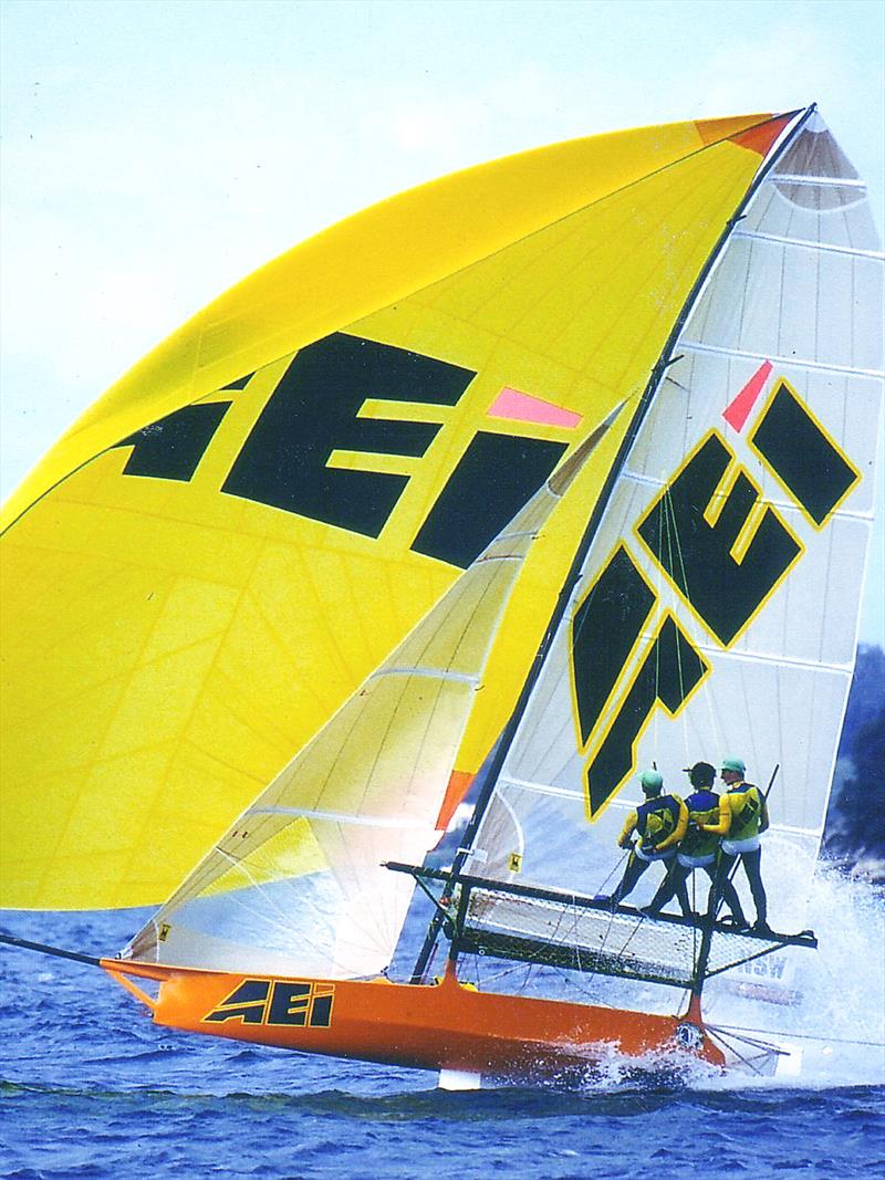 1996 JJ Giltinan World champion, AEI-Pace Express, skippered by Stephen Quigley photo copyright Archive taken at Australian 18 Footers League and featuring the 18ft Skiff class