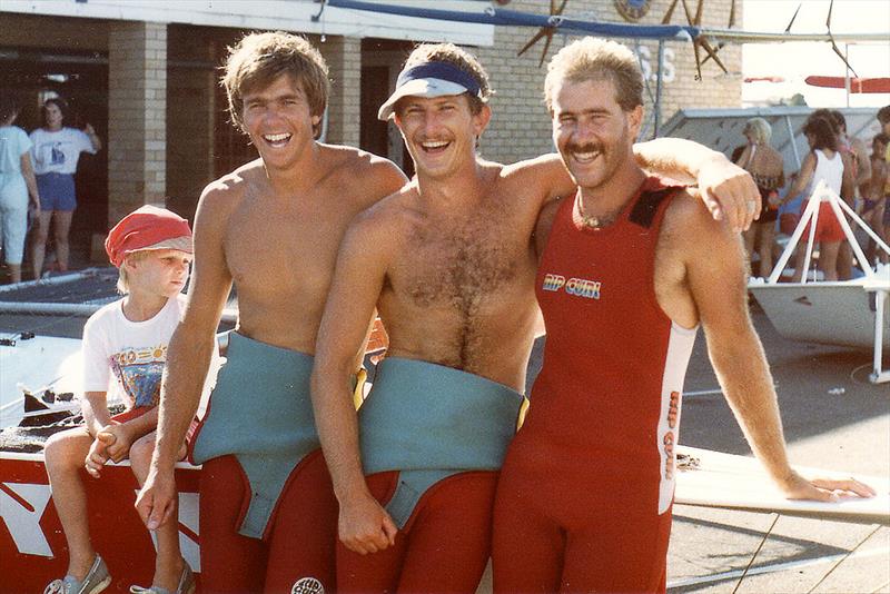 Trevor, Adam South and Phil Barnett won two World Championships on Chesty Bonds skiffs - photo © Frank Quealey