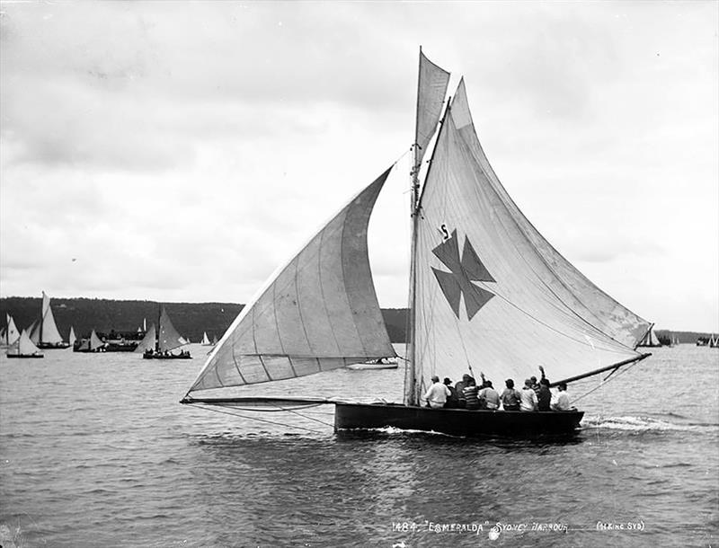 Mark Foy's 22ft Esmeralda in 1897 - photo © John Steamer Stanley