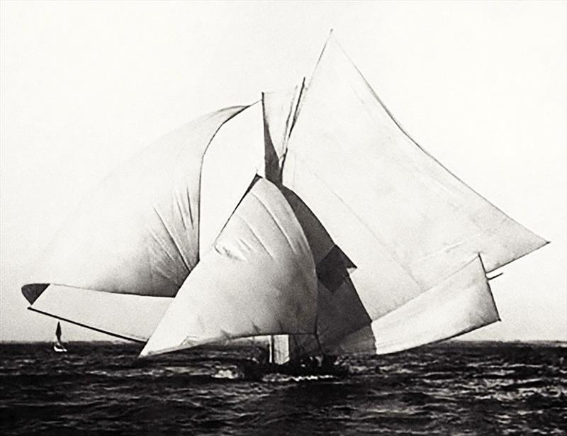 Rocco Beashel's Golding photo copyright John Stanley collection taken at Australian 18 Footers League and featuring the 18ft Skiff class