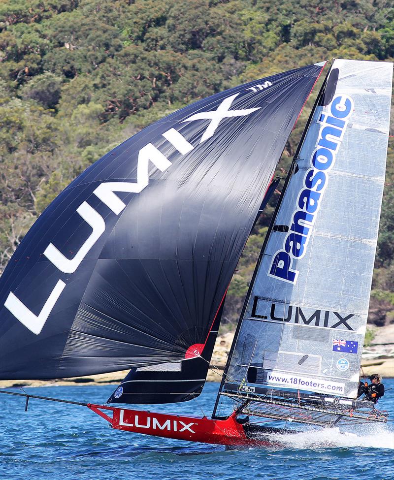 Katie Love's Lumix during the 2018-19 season photo copyright Frank Quealey taken at Australian 18 Footers League and featuring the 18ft Skiff class