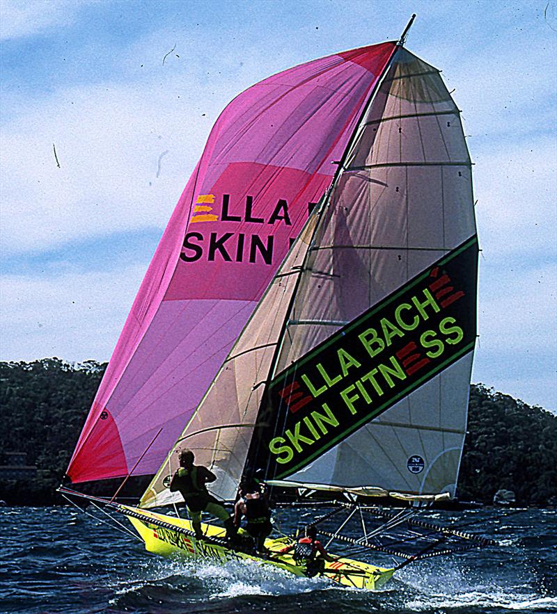 Adrienne Cahalan's Ella Bache photo copyright Bob Ross taken at Australian 18 Footers League and featuring the 18ft Skiff class