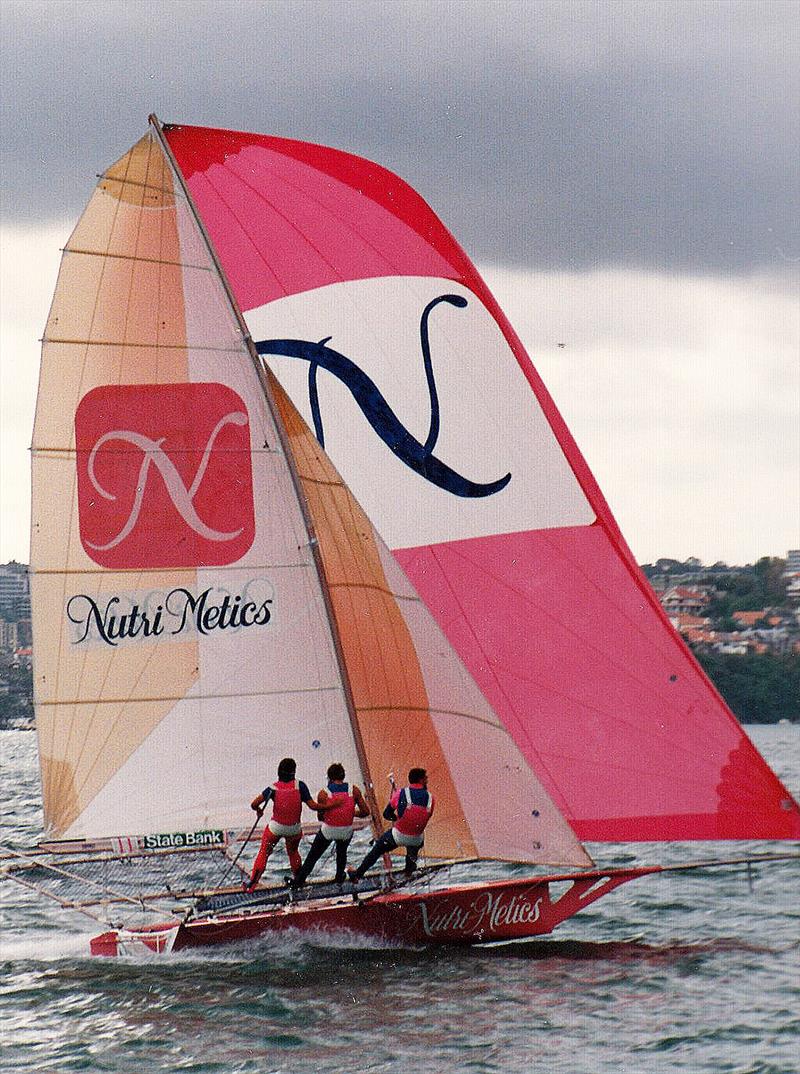 Nutri-Metics Mark II in the late 1980s photo copyright Frank Quealey taken at Australian 18 Footers League and featuring the 18ft Skiff class