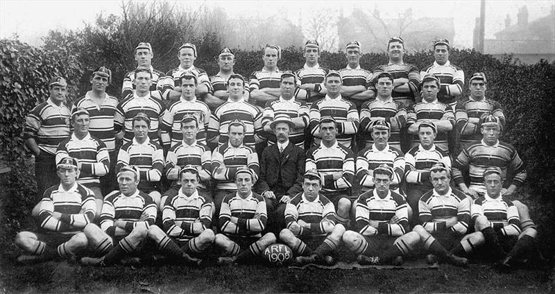 James J Giltinan with the original Kangaroos Rugby League team - photo © Sean Fagan