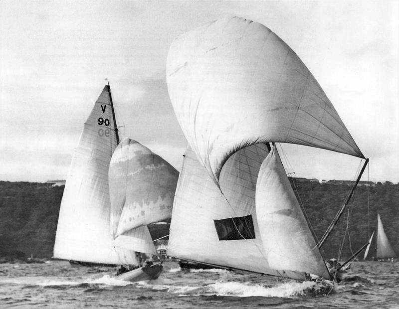 Marjorie Too and Takiri at 1949 Worlds - photo © Tom Cuneo Collection