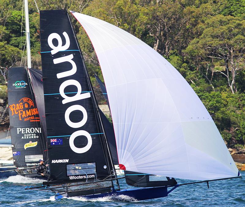 Andoo leads The Rag on a NE spinnaker run - photo © Frank Quealey