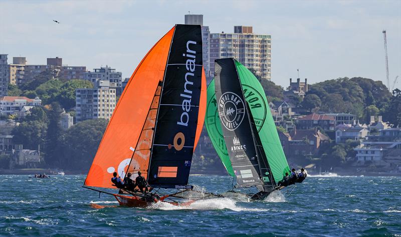 Two young teams had a great race-long battle - Spring Championship 2023 photo copyright SailMedia taken at Australian 18 Footers League and featuring the 18ft Skiff class